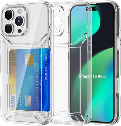 Miniatura 122 de AICase Funda protectora para iPhone 16 compatible con iPhone 16, delgada, ligera, transparente [no amarillenta] Diseño vibrante