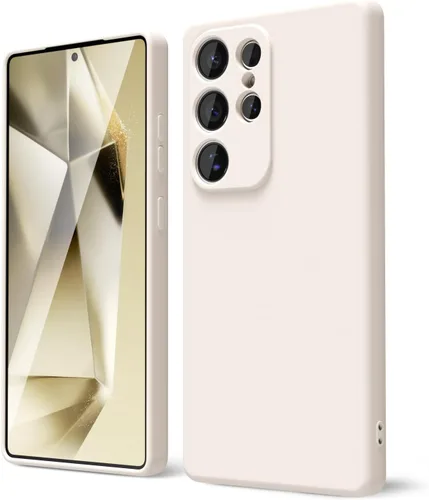 Miniatura 183 de oakxco Funda para teléfono Samsung Galaxy S21 Ultra con agarre de silicona líquida, bonita funda delgada y delgada de goma suave de TPU lisa