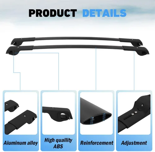 Miniatura 4 de HEKA - Barras transversales para techo para Subaru XV Crosstrek 2013-2026, portaequipajes de aluminio para equipaje, bolsa de carga para kayak