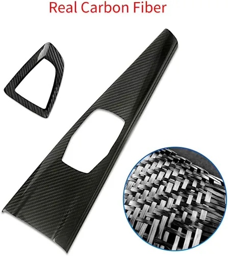Miniatura 2 de Kit de calcomanías para cubierta de marco de panel de botón multimedia de fibra de carbono para consola central de automóvil AIRSPEED para BMW F30