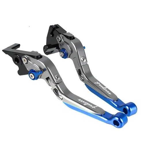 Miniatura 9 de NIKKHO Palanca de embrague de freno para BA & JAJ PULSAR200/NS200 PULSAR135 Pulsar 200 NS200 RS200 A motocicleta CNC aluminio plegable ajuste