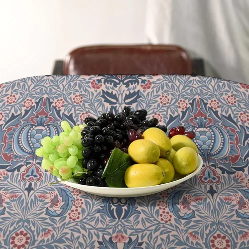Miniatura 73 de Mantel Floral Retro de Pájaros, Diseño Original Bohemio William Morris Estampado Cubierta de Mesa para Hogar Picnic Fiesta Comedor Cocina William