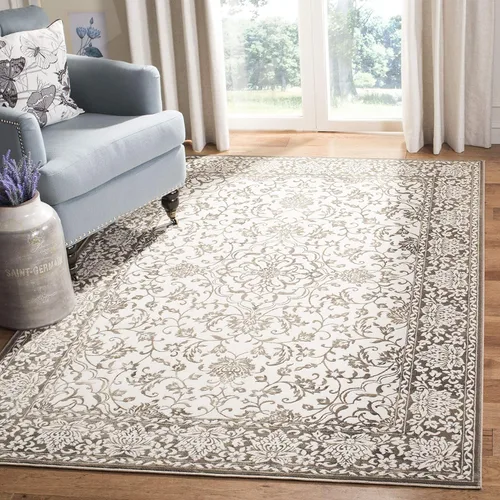 Miniatura 9 de SAFAVIEH Noble Collection - Alfombra de pasillo, 2 pies 2 pulgadas x 6 pies, marrón y crema, diseño de viscosa envejecida, ideal para zonas de alto