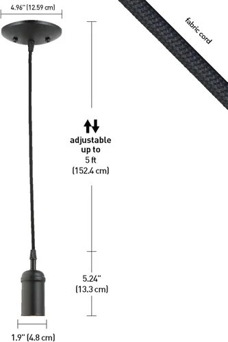Miniatura 8 de Globe Electric 64906 Edison - Lámpara de techo, 64906, 60watts, 120 volts