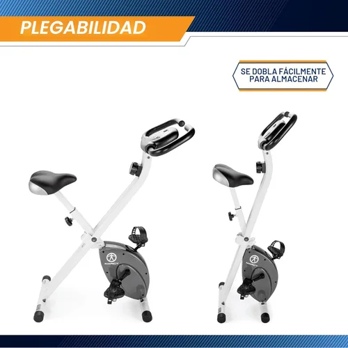 Miniatura 4 de Marcy - Bicicleta de ejercicios vertical plegable con resistencia ajustable para entrenamiento cardiovascular y entrenamiento de fuerza - Disponible