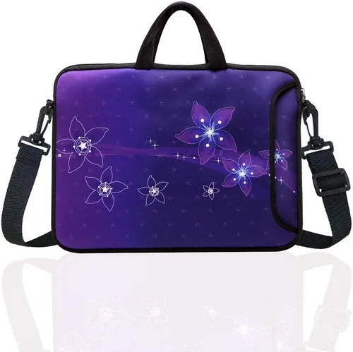 12.5 pulgadas portátil hombro bolsa manga caso con asa para 11.6" 12" 12.2" 12.2" 12.5" netbook/Macbook Air Pro Púrpura