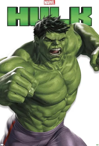 Marvel Comics Hulk Feature Series - Póster de pared, 34 pulgadas de largo x 22.4 pulgadas de ancho, versión premium sin marco