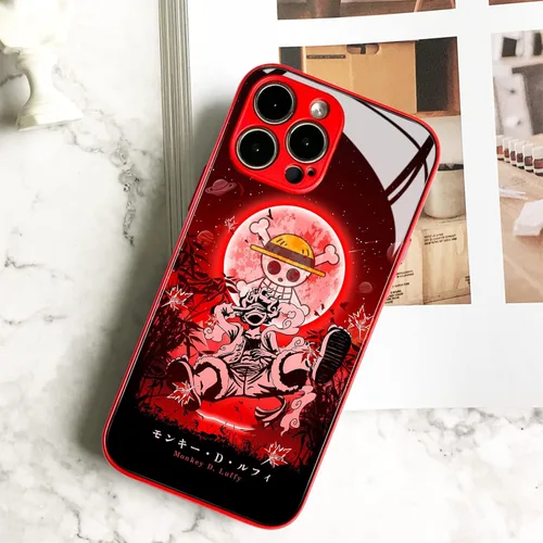 Miniatura 3 de Gear 5 Nika Joy Boy - Carcasa protectora de silicona suave con diseño de manga de anime japonés anticaída, diseño de manga y vidrio templado