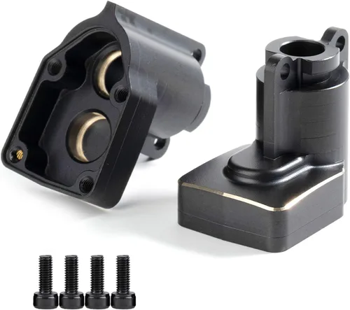 Miniatura 10 de UTB18 Carcasa de eje de peso de contador de latón Revestimiento negro para Axial RC Crawler 1/18 UTB18 Capra Unlimited Trail Buggy RTR Pieza de E