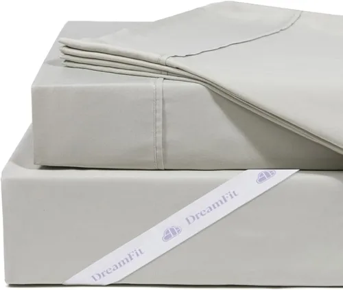 Miniatura 2 de DreamFit DreamComfort Sábanas de Cama de Microfibra con Tecnología de Enfriamiento StaDry con Correas Elásticas en las Esquinas para Bolsillos Extra