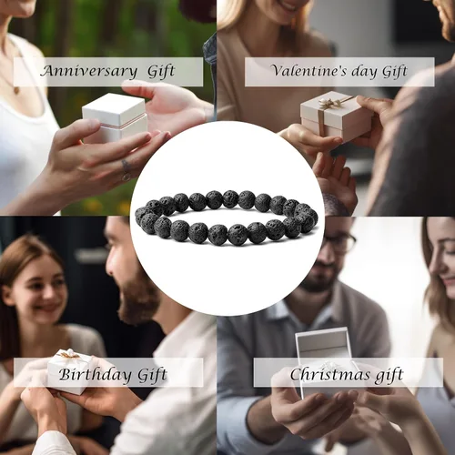 Miniatura 7 de Tigers Eye Protection Handmade Bracelet Best Present For Men Women Attract Wealth Chakra Feng Shui Stretchy Beaded Bracelets Lucky Friendship