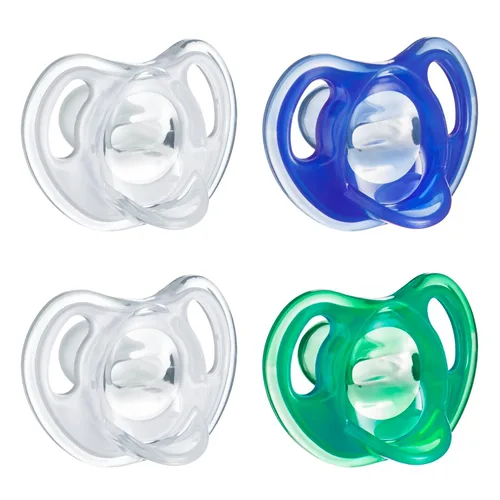 Miniatura 8 de Tommee Tippee - Chupete de silicona ultraligero, 6-18 meses, diseño simétrico de una pieza, sin BPA, paquete de 4