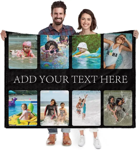 Miniatura 7 de Manta personalizada con imagen, regalo personalizado para mejores amigas, mejores amigas, hermanas, mejores amigas, manta de franela súper suave