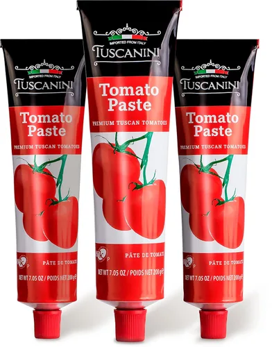 Miniatura 4 de Tuscanini Tubo de pasta de tomate, 7.05 onzas, fabricado con tomates italianos de primera calidad