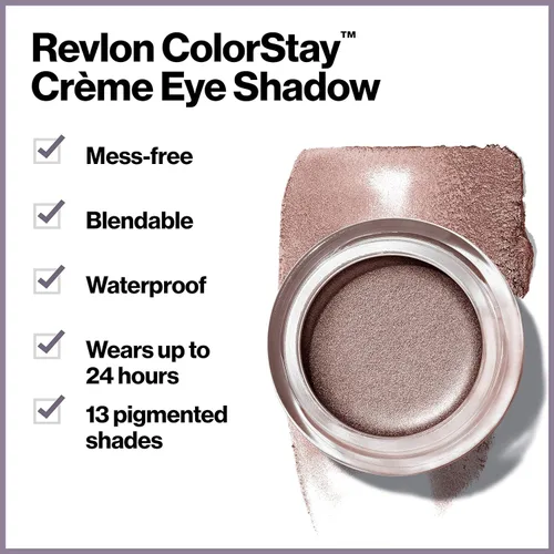 Miniatura 4 de Sombra de ojos en crema de Revlon, maquillaje de ojos ColorStay de 24 horas, fórmula en crema altamente pigmentada en acabados mate y brillantes