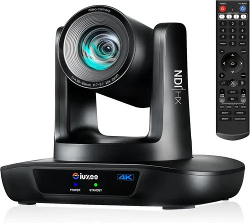 Miniatura 13 de Cámara PTZ de Seguimiento Automático AI iuZee 3G-SDI/USB3.0/HDMI/LAN IP PoE Transmisión en Vivo 20X Zoom Óptico y 8X Zoom Digital Cámara 1080P 60FPS