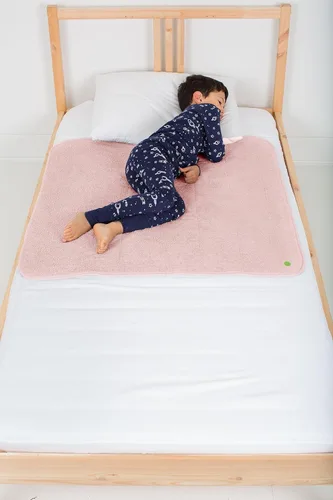 Miniatura 10 de PeapodMats Tapete de cama impermeable para enuresis e incontinencia, almohadilla inferior reutilizable. Colocación segura y transpirable. Lavable.