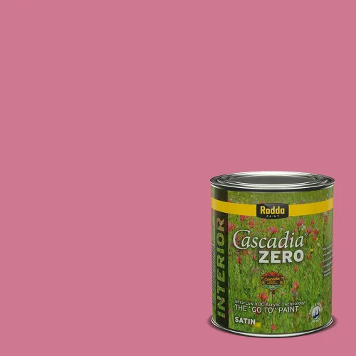 Miniatura 206 de Rodda Paint CASCADIA ZERO - Pintura satinada e imprimación para interiores en uno, 1 galón, Lady Flower Flor de señora