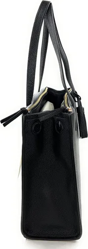 Miniatura 4 de Tory Burch Thea Pebbled Leather Tote, Negro