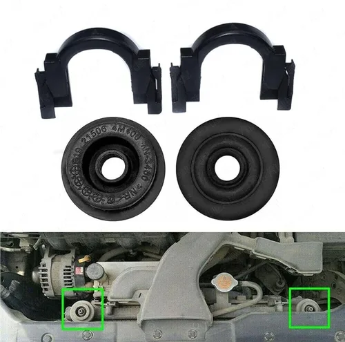 Miniatura 4 de 2 juegos de soporte superior de montaje del radiador y buje para Nissan Altima 2007-2013 Maxima 2004-2017 Murano 2003-2014 Quest 2004-2016 Rogue