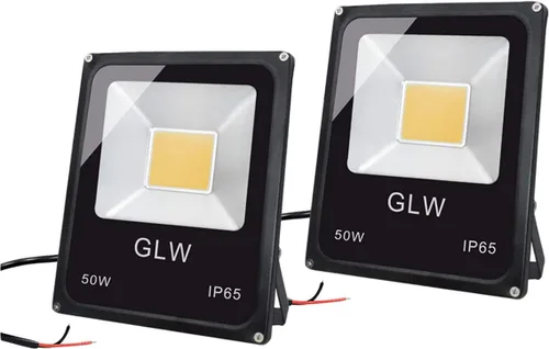 Luces LED de paisaje de 50 W, 12-24 V CC, luces de inundación blancas cálidas, iluminación de paisaje de bajo voltaje, luz de seguridad impermeable