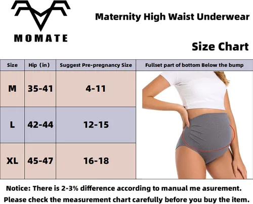 Miniatura 6 de Maternity Underwear Over Bump High Waist Full Coverage Pregnancy Panties Belly Support Maternity Clothes for Women