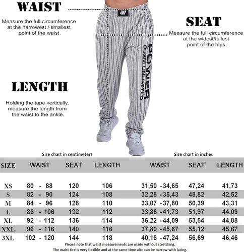 Miniatura 4 de BIG SAM SPORTSWEAR COMPANY Pantalones deportivos holgados con bolsillos para hombre, pantalones de gimnasio Oldschool