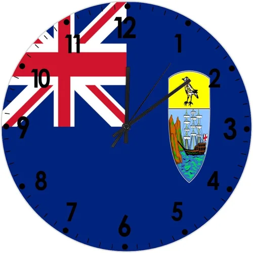 Miniatura 515 de Cheyan Reloj de pared con bandera de Canadá de 12 pulgadas, silencioso, sin tictac, de PVC, funciona con pilas, reloj redondo decorativo, regalo