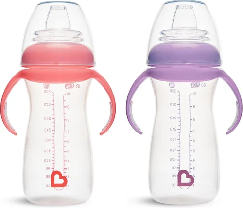 Munchkin Gentle Transition Baby Sippy Cup, Baby First Sippy - Ayuda a bebés y niños pequeños a pasar de biberones a tazas, a prueba de derrames, 9