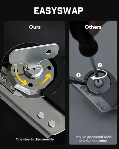 Miniatura 8 de Tijeras eléctricas inalámbricas, cortador de cajas eléctrico de 420 RPM con pantalla LED, 4 velocidades, USB-C recargable, capacidad de 7/16