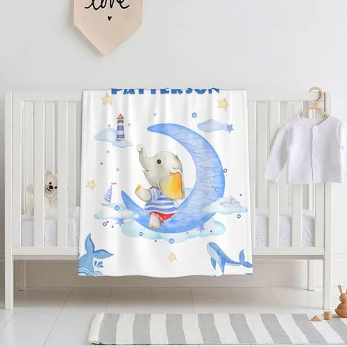 Miniatura 2 de Manta personalizada con nombre para niños y adultos, mantas personalizadas para niñas y niños, manta de franela personalizada con nombre