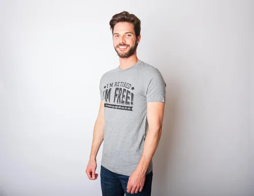 Miniatura 8 de Camiseta divertida de jubilación con texto en inglés Im Retired Im Free to Do What My Wife Tells Me