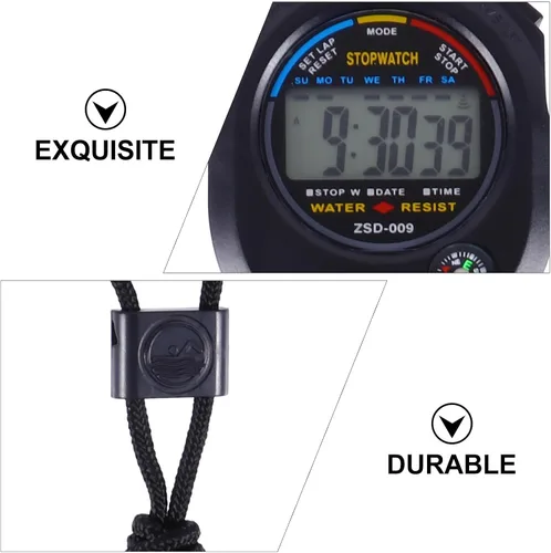 Miniatura 8 de Alasum Cronómetro de juego profesional con temporizador electrónico deportivo para árbitros, temporizador de partidos multifunción digital