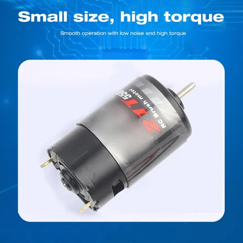 Miniatura 7 de VGEBY Motor cepillado, 12T/21T/29T/35T Vehículo de control remoto estándar 550, motor cepillado RC de alto bajo ruido, apto para vehículos RC