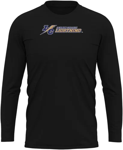 Miniatura 8 de Camisa deportiva de manga larga oficial de la NCAA Collegiate para hombre, colección negra con logotipo primario