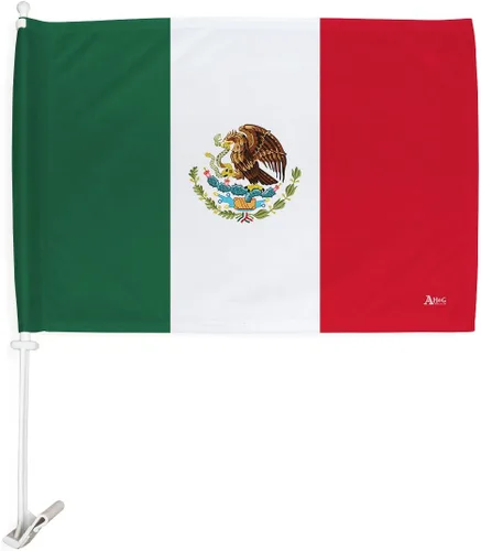 Miniatura 3 de Bandera de México para Carros Bandera mexicana para el día de la independencia del coche, 2 unidades, Banderas Mexicanas Banderas Decoración Clip
