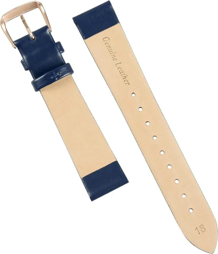 Miniatura 4 de Bandas de reloj de cuero clásico ultra fino para mujer, cada correa de reloj de cuero genuino para mujeres y hombres 0.472pulg., 0.551pulg.