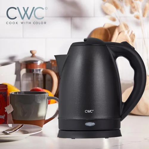 Miniatura 5 de COOK WITH COLOR Hervidor eléctrico – Hervidor rápido, diseño elegante y características de seguridad – Ideal para rápido y fácil, acero inoxidable