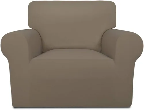 Miniatura 110 de PureFit - Funda superelástica con bolsillo p/protección de sofá/sillón - Suave cubierta de elastano antideslizante, lavable, c/base elástica, apta