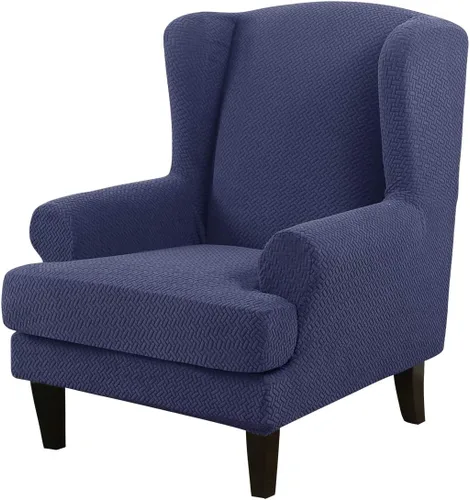 Miniatura 39 de GULI Wingback - Funda para silla de 2 piezas, fundas para silla de sillón, fundas de elastano para sofá, protector de muebles, lavable a máquina
