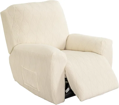 Miniatura 12 de KRFOONN Fundas elásticas para sillón reclinable con estampado, fundas para sillas reclinables de 4 piezas, fundas para sillón reclinable Lazy Boy