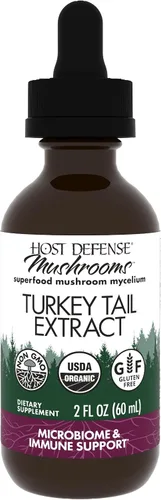 Host Defense Extracto de cola de pavo – Suplemento de apoyo para la salud digestiva y la respuesta inmune – Suplemento de hongos para el microbioma