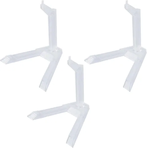 Miniatura 7 de MY MIRONEY Pantalla de figura de acción negra, 5 unidades, soporte flexible para 1/144 SD BB Gundam figuras modelos