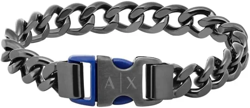Miniatura 9 de A X Armani Exchange - Pulsera de cadena de acero inoxidable para hombre