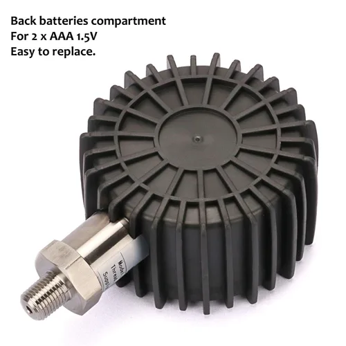Miniatura 8 de MEASUREMAN Tamaño del dial de 3-1/8", medidor de presión digital, 0-100psi/bar/Mpa/Kpa, montaje inferior NPT de 1/4", precisión del 0.25%