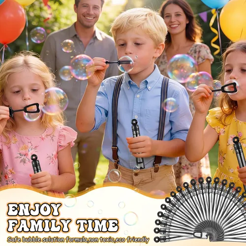 Miniatura 3 de Shappy 24 piezas de mini varitas de burbujas a granel para niños, recuerdos de fiesta, burbujas pequeñas para regalos de cumpleaños, bolsas
