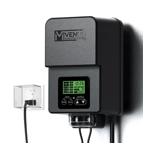 Miniatura 10 de VENUS MANUFACTURING Transformador de bajo voltaje al aire libre 60 W transformador de iluminación de paisaje con temporizador y sensor de foto