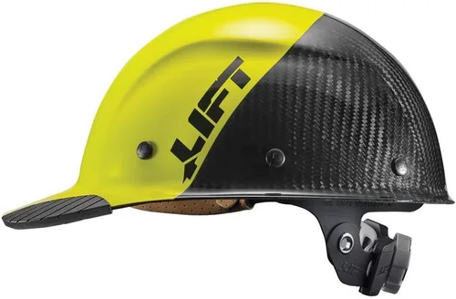 Miniatura 2 de LIFT Safety DAX Fifty 50 - Gorra de fibra de carbono estilo Hardhat compatible con ANSI, 6 puntos