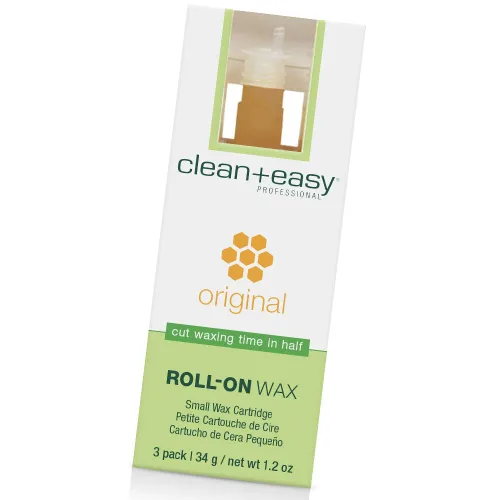 Miniatura 10 de Clean + Easy Cera original Roll On – Cartucho de recarga de cera suave grande para depilación suave en piernas, brazos y cuerpo, paquete de 3