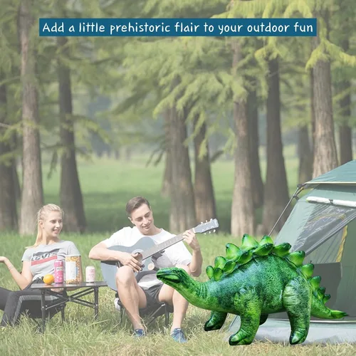 Miniatura 5 de Inflable Stegosaurus, 46 pulgadas de largo, Multicolor